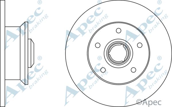 APEC BRAKING Jarrulevy DSK224